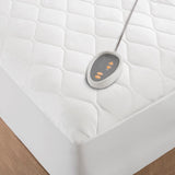 Beautyrest Cotton Blend Heated Mattress Pad - White